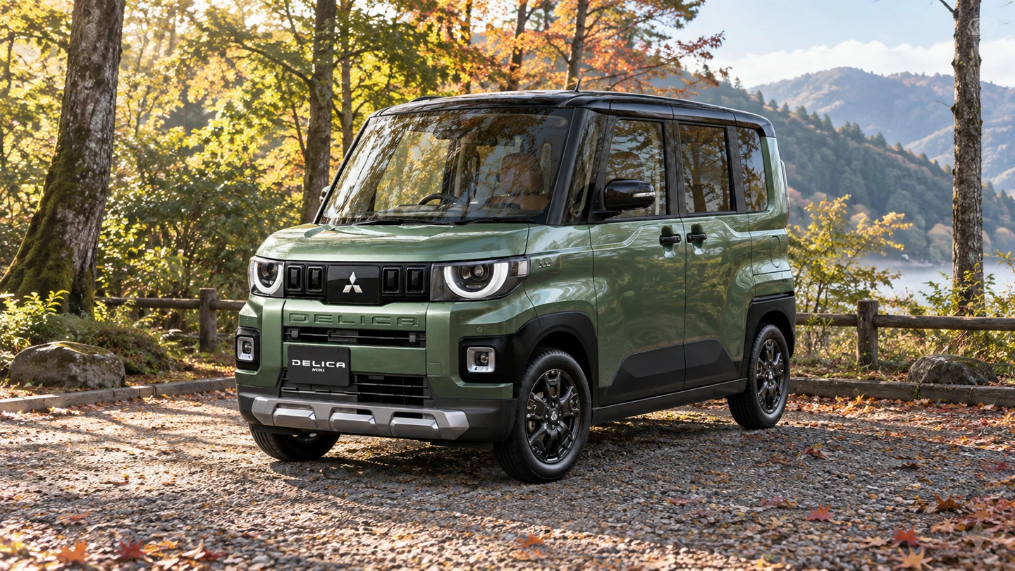 現行BA系デリカミニの公式実車画像を参考に制作したAI生成イメージ
