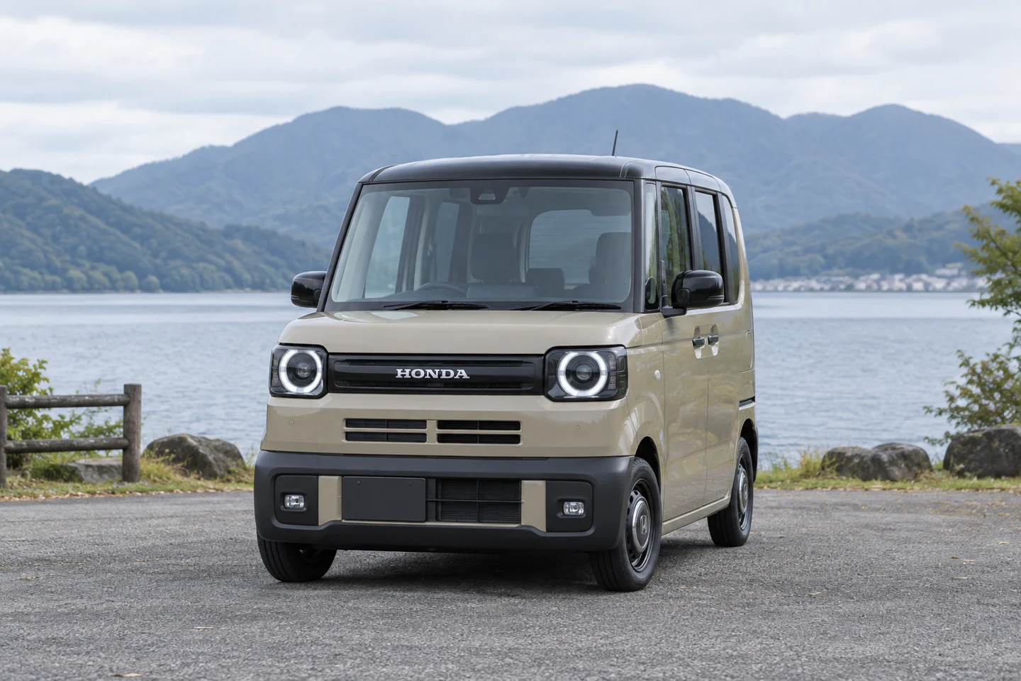 N-BOX JOYを参考にしたAI生成イメージ。車中泊の実証写真ではありません