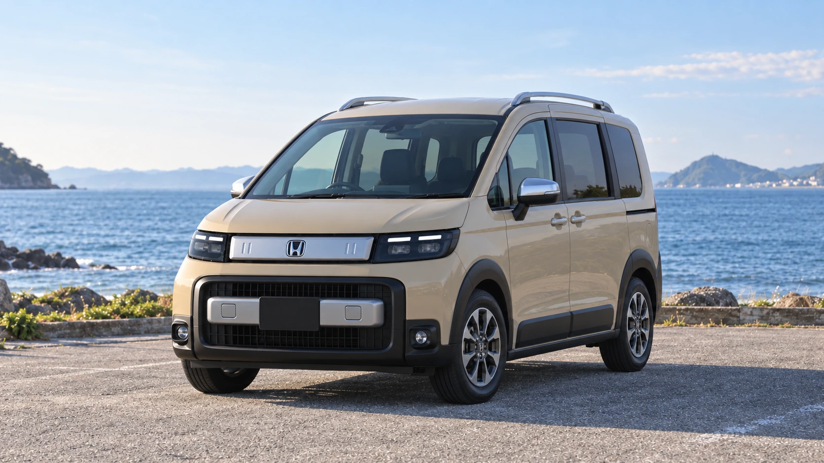 Honda公式写真を参考に制作したフリードCROSSTARのAI生成イメージ。実車の採寸・宿泊写真ではありません